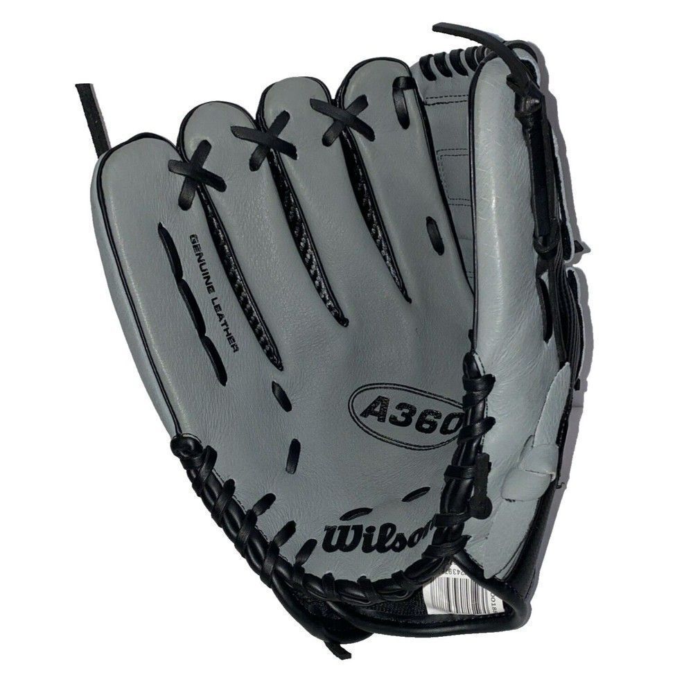 WILSON A360 Adult Slowpitch Softball Glove 12" LH WTA03LB2112 Gray Black